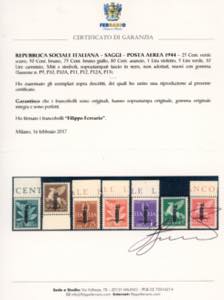 POSTA AEREA 1944 - Soprastampati ... 