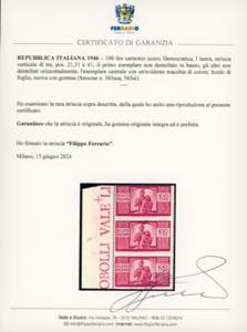 1946 - 100 lire Democratica, I ... 