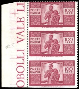 1946 - 100 lire Democratica, I lastra, dent. ... 