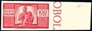 1946 - 100 lire carminio vivo Democratica, ... 
