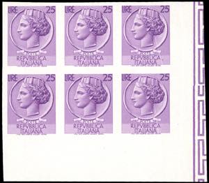 1961 - 25 lire Siracusana, non dentellato, ... 