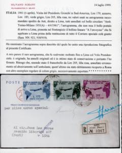 1961 - 205 lire Gronchi Rosa, 170 ... 