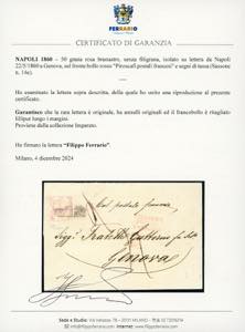 1860 - 50 grana rosa brunastro, ... 