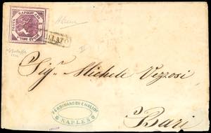 1860 - 2 grana violetto, falso per posta del ... 