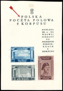 FOGLIETTI 1946 - Foglietto su carta bianca ... 