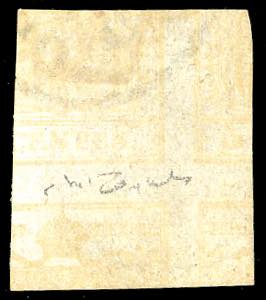 1851 - 5 cent. giallo ocra, stampa ... 