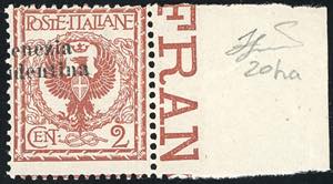 TRENTINO ALTO ADIGE 1918 - 2 cent. Floreale, ... 