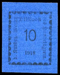 MERANO 1918 - 10 h. oltremare (3), nuovo, ... 