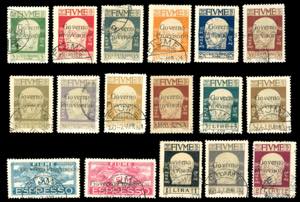 FIUME 1921 - Soprastampati Governo ... 