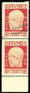 FIUME 1921 - 10 cent. soprastampato Governo ... 