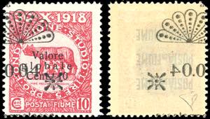 FIUME SEGNATASSE 1921 - 0,04 lire su 10 ... 