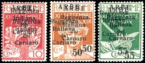 ARBE 1920 - 10 cent., 50 cent. su 20 cent., ... 