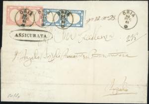 1861 - 5 grana rosa, 2 grana ... 