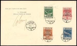 VEGLIA 1920 - Soprastampati in caratteri ... 