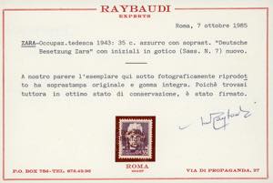 OCCUPAZIONE TEDESCA ZARA 1943 - ... 