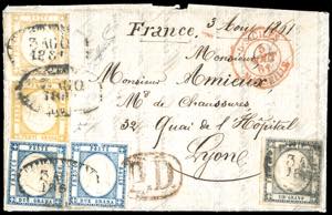 1861 - 20 grana giallo, 10 grana ... 