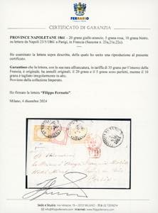 1861 - 20 grana giallo arancio, 5 ... 