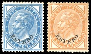 EMISSIONI GENERALI 1874/79 - 10 cent. ocra e ... 