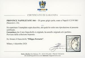 1861 - 50 grana grigio perla (24), ... 
