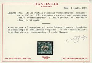 COSTANTINOPOLI SEGNATASSE 1922 - ... 