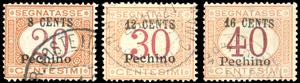 PECHINO SEGNATASSE 1918 - Soprastampati in ... 
