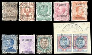 TIENTSIN 1918/19 - Soprastampati in valore ... 