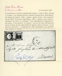 1861 - 1 grano rosa carminio, II ... 