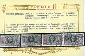 1924 - Manzoni, serie completa ... 