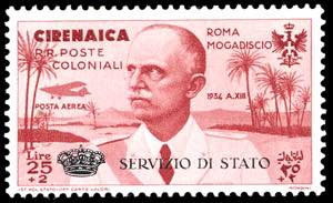 SERVIZIO AEREO 1934 - 25 + 2 lire Coroncina ... 