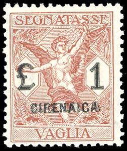 SEGNATASSE VAGLIA 1924 - 1 lira, doppia ... 