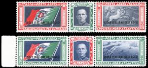 POSTA AEREA 1933 - Crociera Balbo, trittici ... 