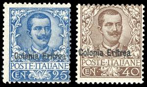 1903 - 25 cent. e 40 cent. soprastampati, i ... 