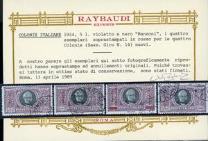 1924 - Manzoni, serie completa ... 