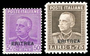 1928/29 - Soprastampati Eritrea, serie ... 