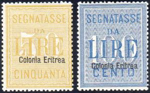 SEGNATASSE 1903 - Alti valori soprastampati ... 