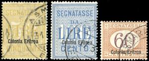 SEGNATASSE 1903/26 - 50 e 100 lire, 60 cent. ... 