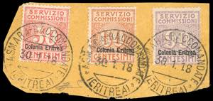 SERVIZIO COMMISSIONI 1916 - Soprastampati, ... 