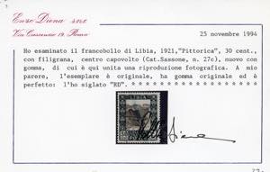 1921 - 30 cent. Pittorica, ... 