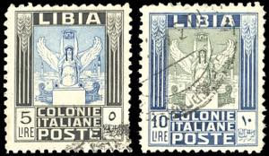 1937 - 5 lire e 10 lire Pittorica, dent. 11 ... 