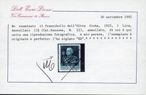 1925 - 1 lira Giubileo, dent. 13 ... 