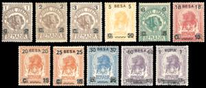 1923 - Soprastampati in moneta somala, serie ... 
