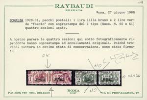PACCHI POSTALI 1928/41 - Fascio al ... 