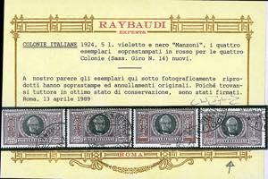 1924 - Manzoni, serie completa ... 