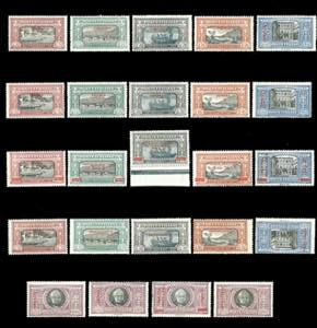 1924 - Manzoni, serie completa, giro delle ... 