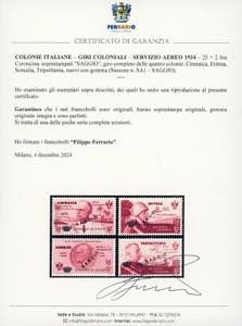 SERVIZIO AEREO 1934 - 25 + 2 lire ... 