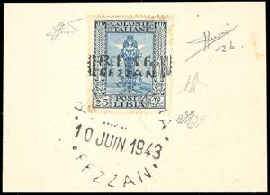 OCCUPAZIONE FRANCESE FEZZAN 1943 - 1 fr. su ... 