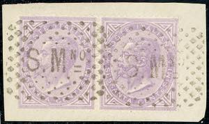 1866 - 60 cent. De La Rue, tiratura di ... 