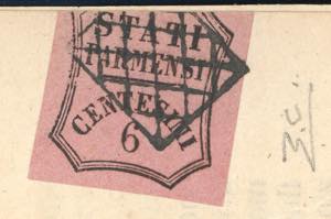 1858 - 6 cent. rosa vivo (1), ... 