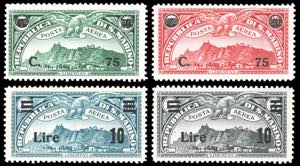 1936/42  - Soprastampati, le due serie ... 