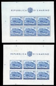 1949/51 - UPU, i quattro foglietti ... 